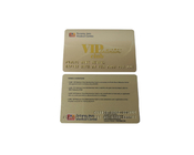 Personalice la impresión del nombre de la tarjeta de Pvc Número en relieve Tarjeta de crédito dorada